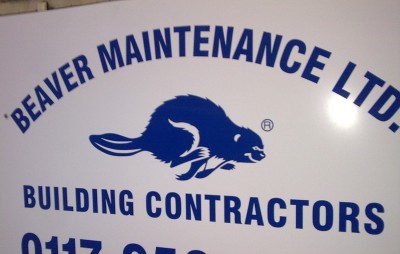 Building contractor sign