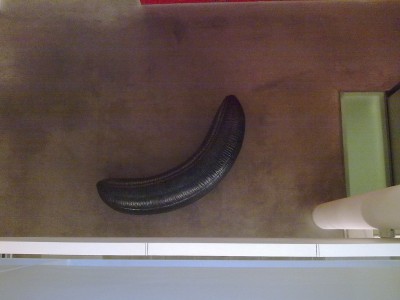 A dark banana - part of a sculpture