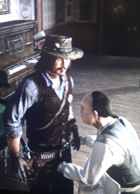A funny graphical glitch in Red Dead Redemption