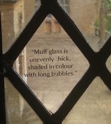 Muff Glass in a stately home