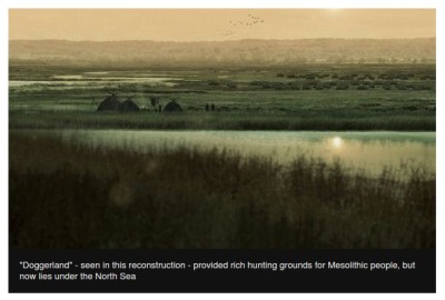 Artists impression of Doggerland - a Mesolithic location