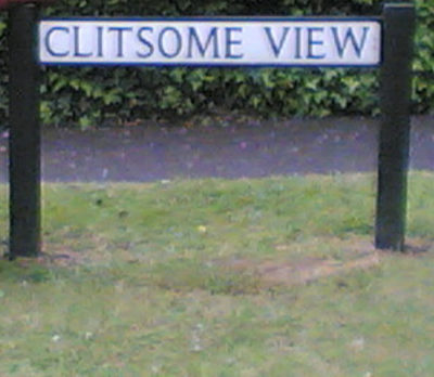 Clitsome view street sign